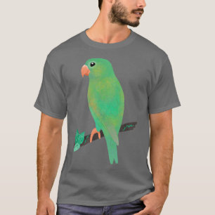 Camiseta Vida silvestre de loro verde