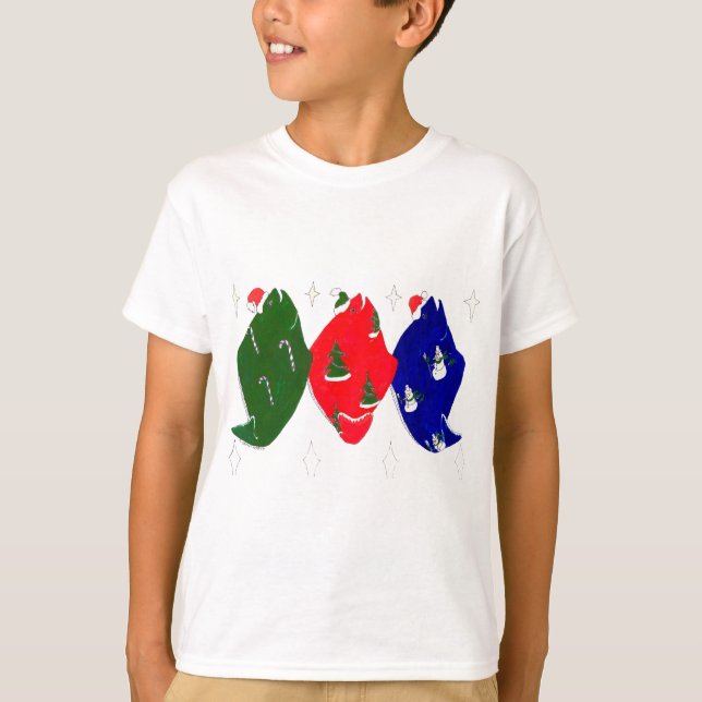 Camiseta Vida silvestre de los Navidades Whimsical de Alask (Anverso)