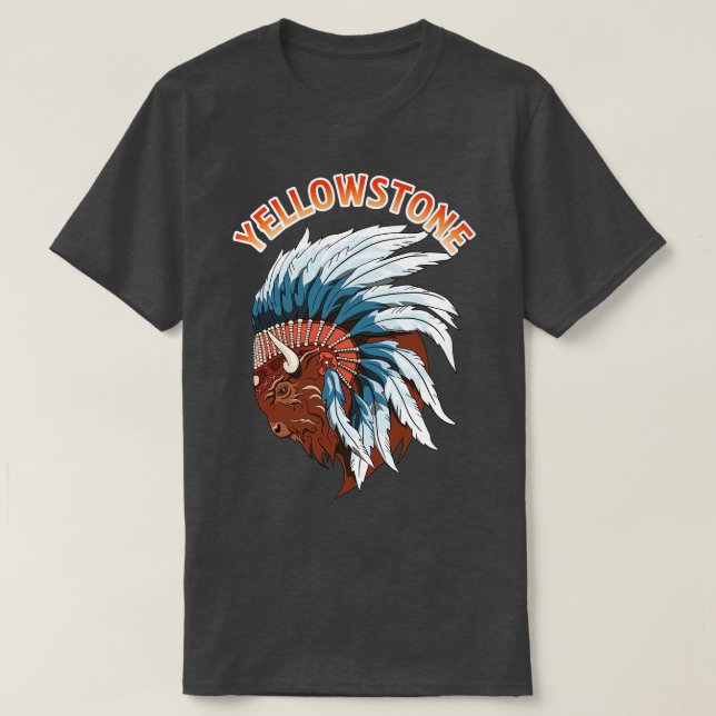 Camiseta Vida silvestre de Yellowstone Head (Diseño del anverso)