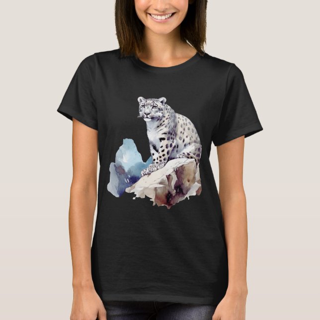 Camiseta Vida silvestre del gato grande de la montaña de in (Anverso)