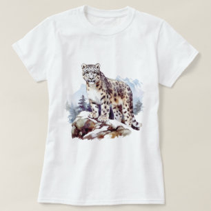 Camiseta Vida silvestre del gato grande de la montaña de in