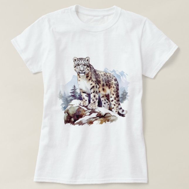 Camiseta Vida silvestre del gato grande de la montaña de in (Diseño del anverso)