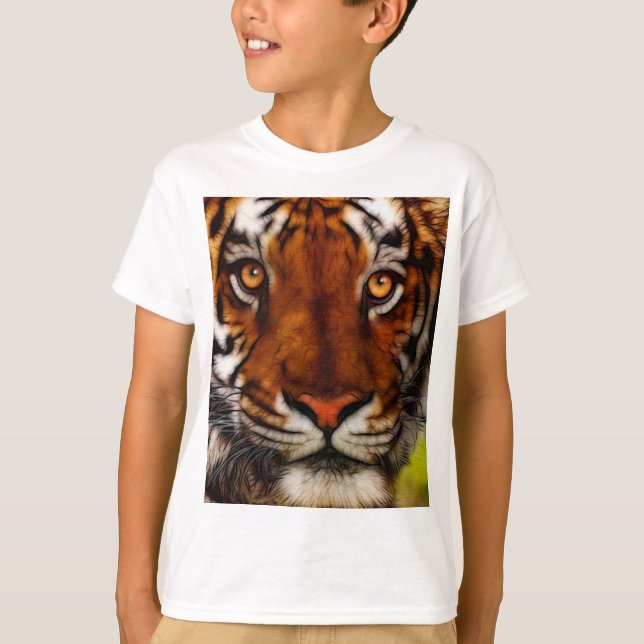 Camiseta Vida silvestre del gato grande del tigre de fantas (Anverso)