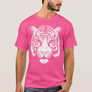 Camiseta Vida silvestre del tigre grande del Siberiano blan