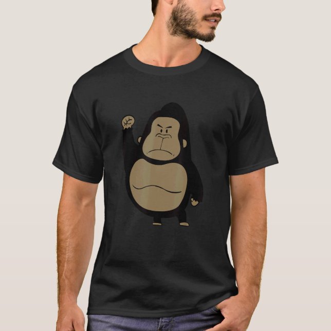 Camiseta Vida silvestre Gorilla King Alpha Ape (Anverso)