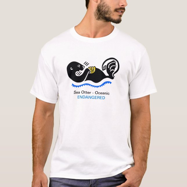 Camiseta Vida silvestre - OTTER marino - Oceánico - Animale (Anverso)