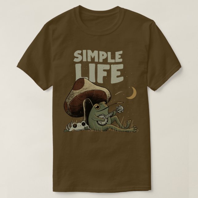 Camiseta Vida simple (Diseño del anverso)