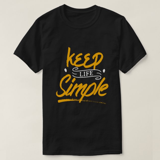 Camiseta Vida simple (Diseño del anverso)