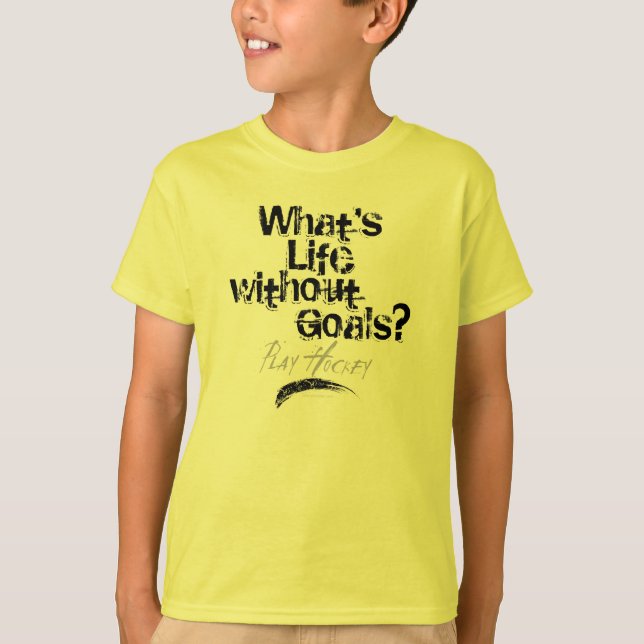 Camiseta Vida sin las metas (hockey) (Anverso)
