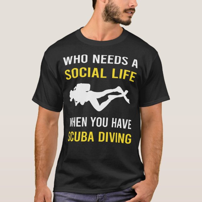 Camiseta Vida social Buceo Scuba (Anverso)