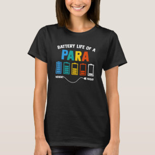 Camiseta Vida Útil De Un Educador Paraprofesional