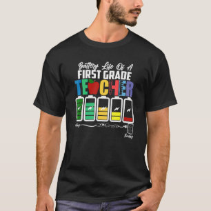 Camiseta Vida Útil De Un Maestro De Primer Grado De Vuelta