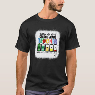 Camiseta Vida útil de un maestro de segundo grado primer dí