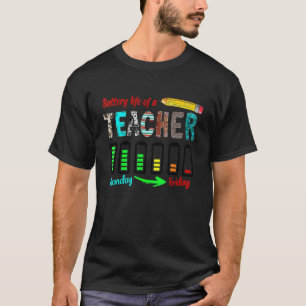 Camiseta Vida útil de un profesor de lunes a viernes Pa