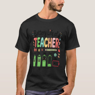 Camiseta Vida útil de una semana escolar de un maestro de e