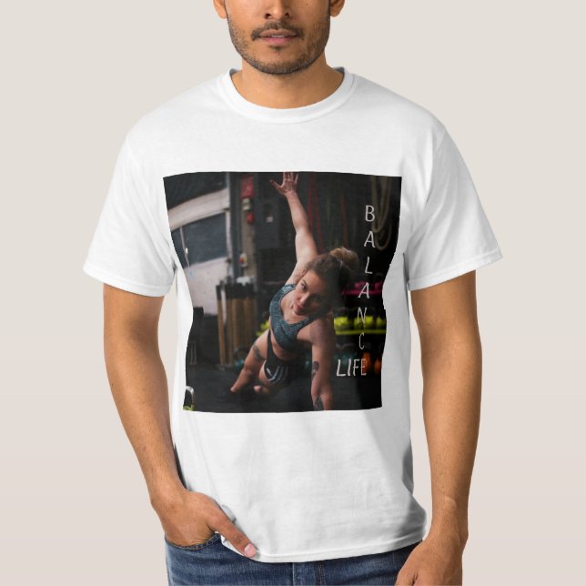 Camiseta Vida útil del balance de yoga (Anverso)