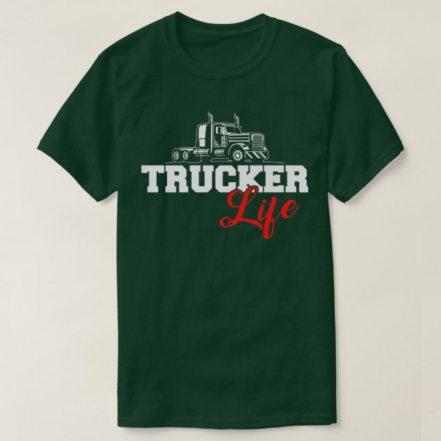 Camiseta Vida útil del camionero (Diseño del anverso)
