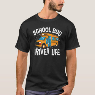 Camiseta Vida útil del conductor del autobús escolar amaril