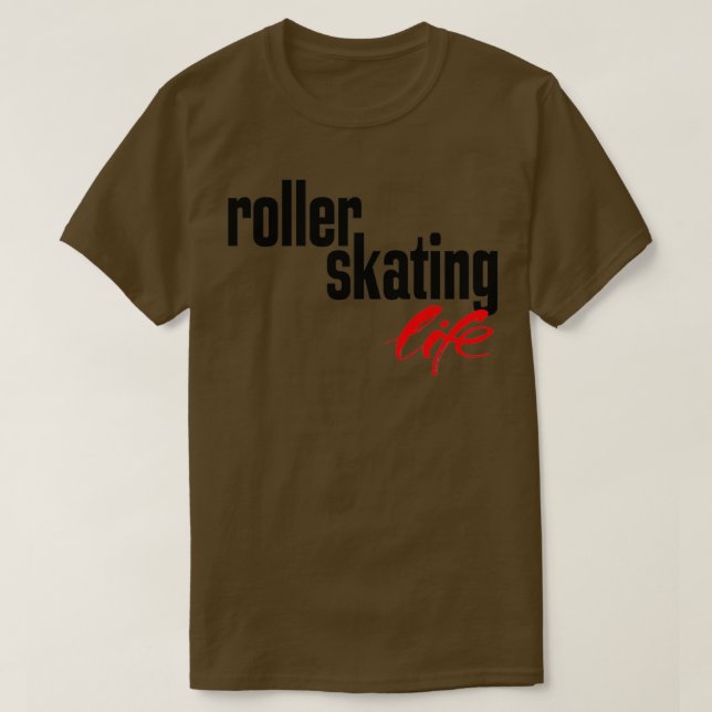 Camiseta Vida útil del patinaje sobre ruedas 1 (Diseño del anverso)