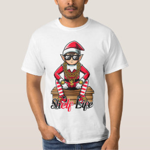 Camiseta Vida Útil Elfo de Navidad Hip Hop
