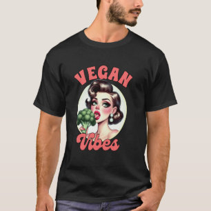 Camiseta Vida Vegana Vegetariana Brócoli Basado en Plantas