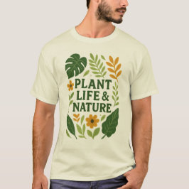 Camiseta Vida vegetal y naturaleza - Diseño botánico