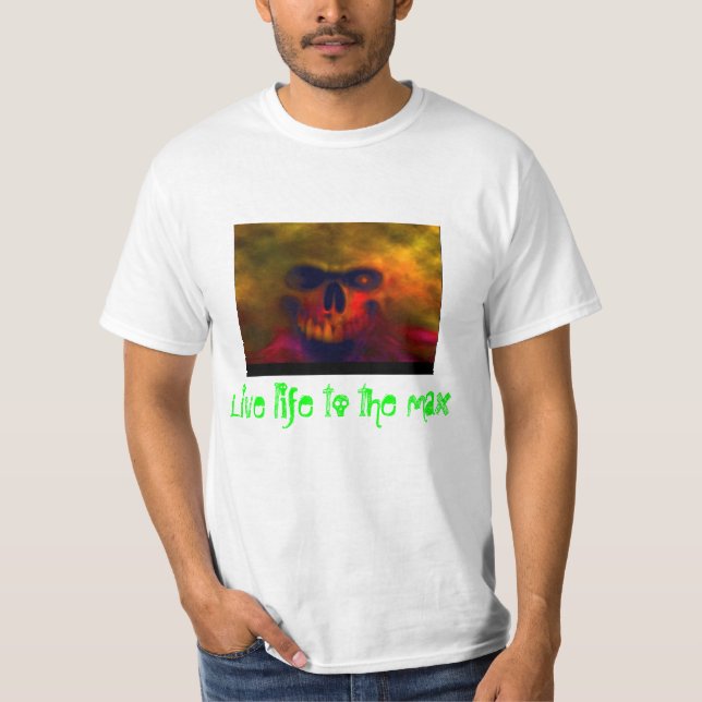 Camiseta "Vida viva" a la ropa máxima (Anverso)