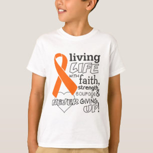 Camiseta Vida viva de la leucemia con la fe