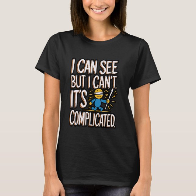 Camiseta Vidas ciegas con problemas visuales ciegas (Anverso)