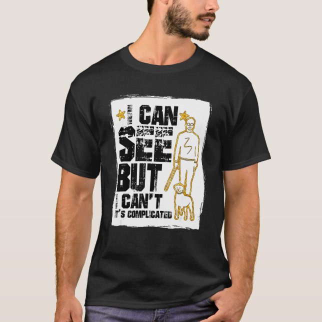 Camiseta Vidas ciegas con problemas visuales personas ciega (Anverso)