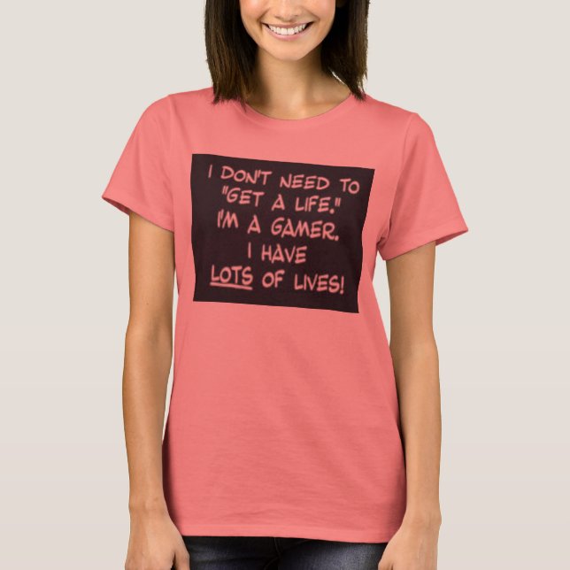 Camiseta Vidas de gamer (Anverso)