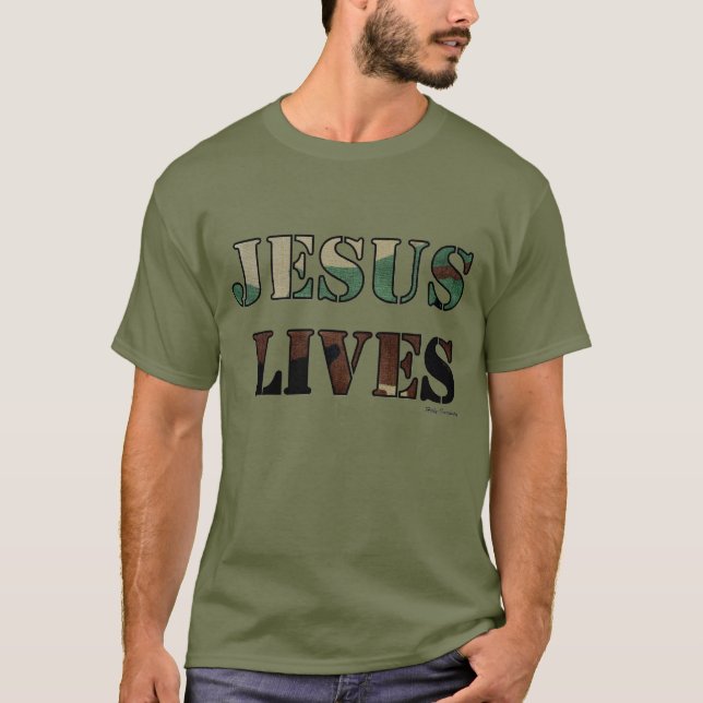 Camiseta Vidas de Jesús - ejército/verde del cansancio (Anverso)