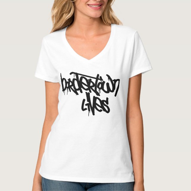 Camiseta vidas en bordertown (Anverso)