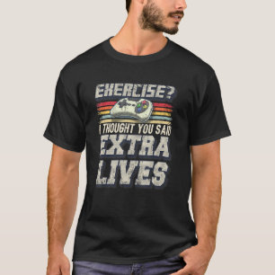 Camiseta Vidas Extra Controlador de Videojuegos Retro Gamer
