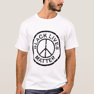 Camiseta vidas negras importan signos de paz