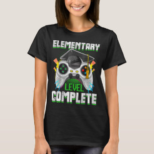 Camiseta Video de graduación de gamer completo de nivel ele