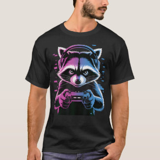 Camiseta Video de juego de Mapache Cool
