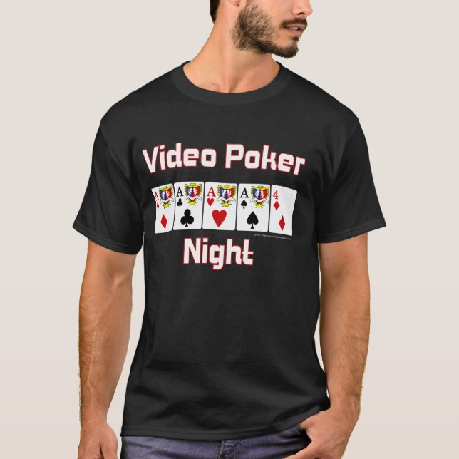 Camiseta video de la noche del póker (Anverso)