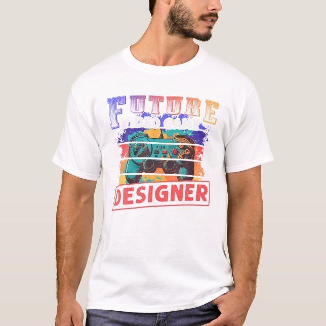 Camiseta Video del futuro del desarrollador retro (Anverso)