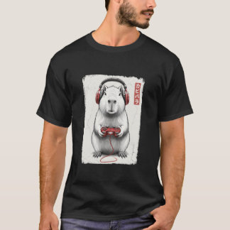 Camiseta Video divertido de arte japonés de capibara para j