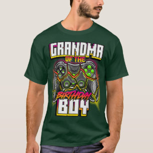 Camiseta Video familiar de la abuela del niño de cumpleaños
