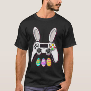 Camiseta Video Game Bunny Eggs Controller Easter Day Gaming