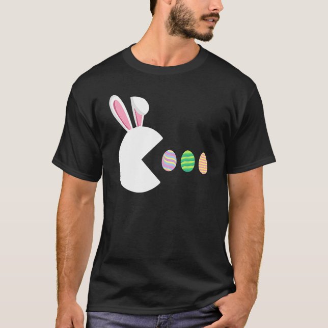 Camiseta Video Game Bunny Eggs Easter Gamer Kids Boys Men G (Anverso)