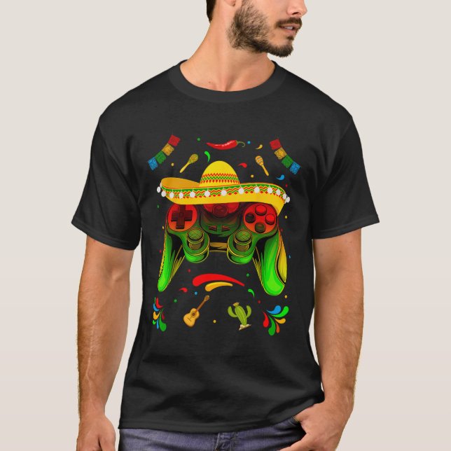 Camiseta Video Game Cinco De Mayo Niños Vamos Fiesta Pa (Anverso)
