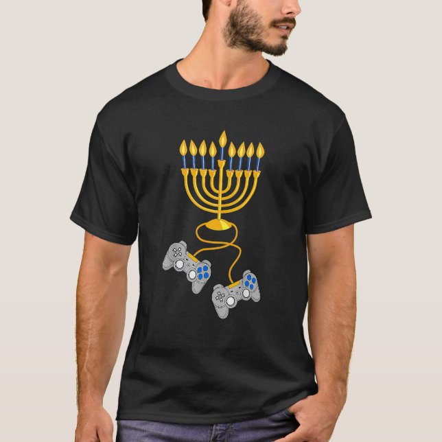 Camiseta Video Game Controller Chanukah 2022 Hanukkah Menor (Anverso)
