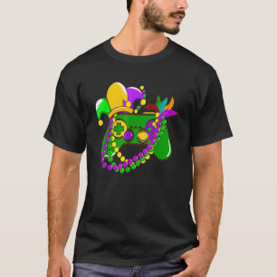 Camiseta Video Game Controller Gamer E-Sports Mardi Gras Ca