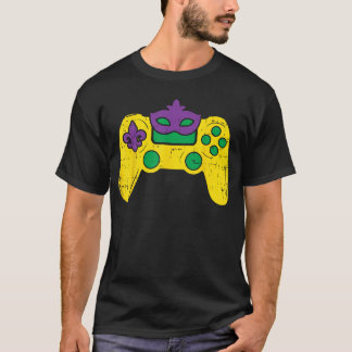 Camiseta Video Game Controller Gamer ESports Mardi Gras Boy