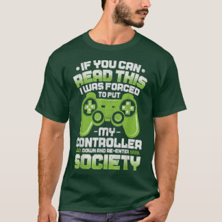 Camiseta Video Game Controller Gamer Tees Men Kids Boys Fun