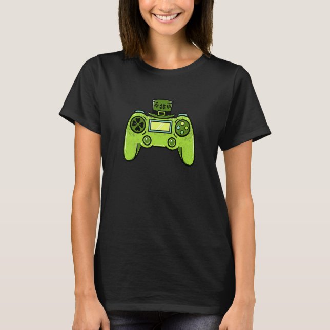Camiseta Video Game Controller Irish Gamer Boys St Patricks (Anverso)