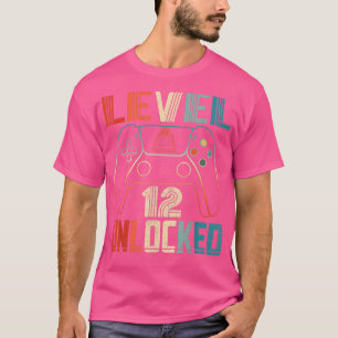 Camiseta Video Game Controller Unlocked Level 12 Birthday B